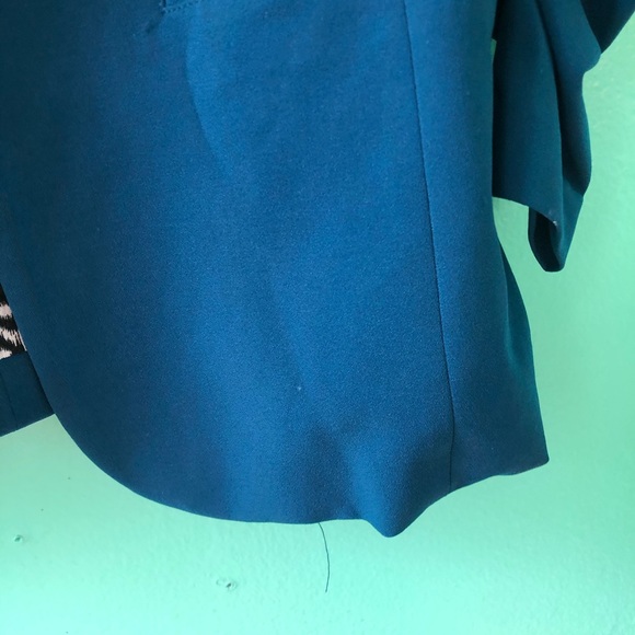 Blue Maternity Blazer 3/4 Sleeves Sz Medium - Picture 4 of 5